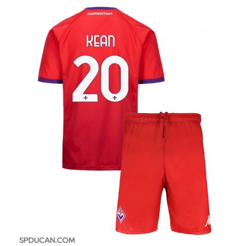 Dječji Nogometni Dres Fiorentina Moise Kean #20 Rezervni 2024-25 Kratak Rukav (+ Kratke hlače)